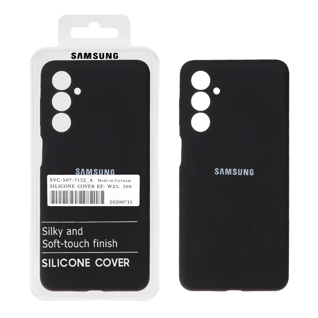 قاب سیلیکونی پاک کنی اورجینال درجه یک Samsung Galaxy M54 / F54 - مشکی (پک دار)